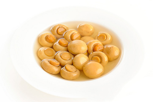 Salted Button Mushrooms